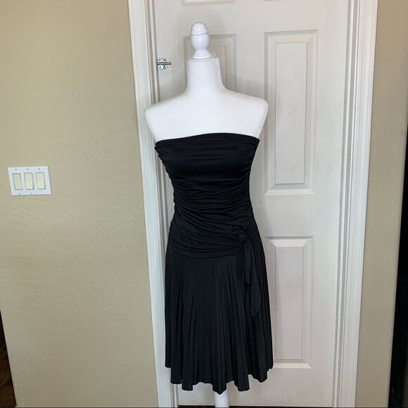 Soprano Strapless Black Dress Size Medium - Picture 2 of 10